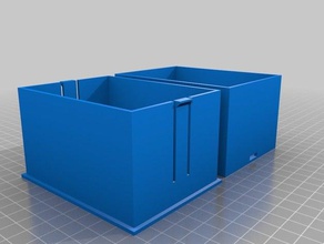 55mm parametrico scatola di carta giochi su misura 3d print model - Mito3D