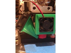jon noeldner Impressora 3d acessórios 30mm montagem de ventilador 40mm hotend fã ubis 3d print model - Mito3D