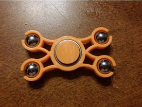 x spin fidget spinner toys & games 3d print model - Mito3D