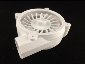 turbine ventilateur une impression - one print fan engineering 3d-mo 3dmo time 3d print model - Mito3D