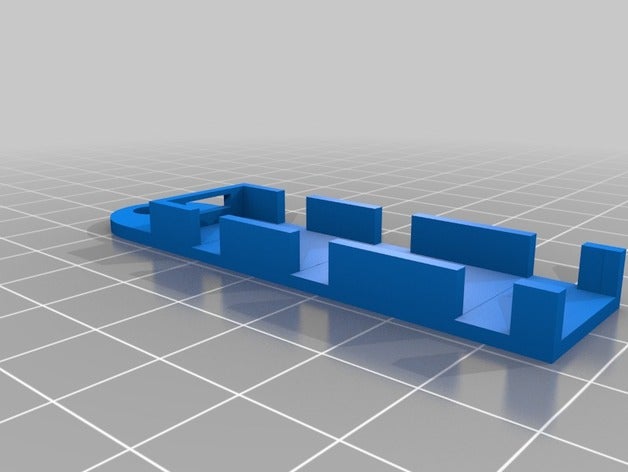 la striscia di pixel clip filo lato l'elettronica vacanza decorazione rgb led 3D print model - Mito3D