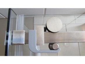 ove shower door latch bathroom glass doors 3d print model - Mito3D