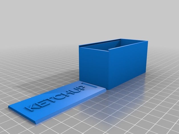 ketchup organização personalizado 3D print model - Mito3D