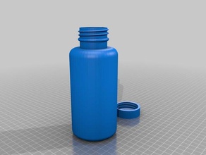 botella de aire comprimido los contenedores personalizado 3d print model - Mito3D