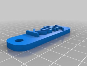 kelly chaveiro sinais e logotipos personalizado 3d print model - Mito3D