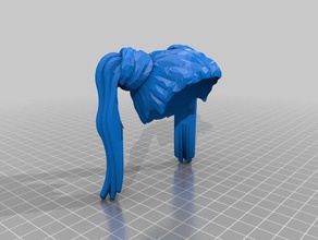 gigante lego harley quinn capelli v2 persone 3d print model - Mito3D