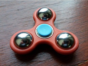 pesada bola de la ruleta juguetes mecánicos fidget spinner openscad 3d print model - Mito3D