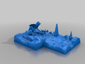 copy dragon terrain 3d printing 3d print model - Mito3D