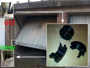 rolkan garage door wheels - avoids removal replacement parts 3d print model - Mito3D