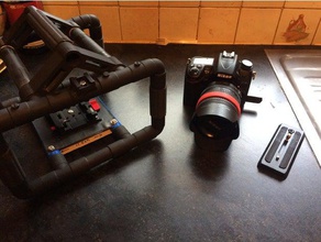 open source stedicam câmera do equipamento steadicam steadycam 3d print model - Mito3D