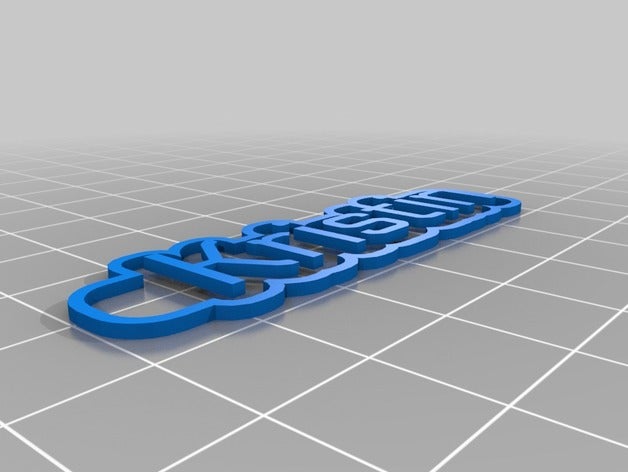 minha personalizado de várias linhas tag keychain2 chaveiros 3D print model - Mito3D