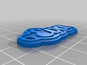 eva 2mm keychains customized 3d print model - Mito3D