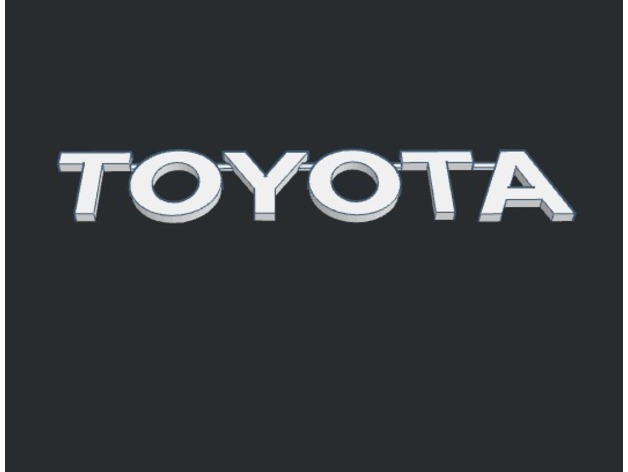 toyota logosu rozeti tacoma tundra land cruiser 4runner Otomotiv rozet fj40 fj ızgara 3D print model - Mito3D