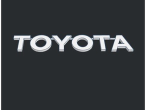 toyota logo distintivo di tacoma tundra land cruiser 4runner automotive badge fj40 fj la griglia 3d print model - Mito3D