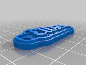 il mio personalizzato multiline tag portachiavi i su misura 3d print model - Mito3D