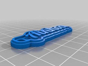 il mio personalizzato multiline tag portachiavi i su misura 3d print model - Mito3D