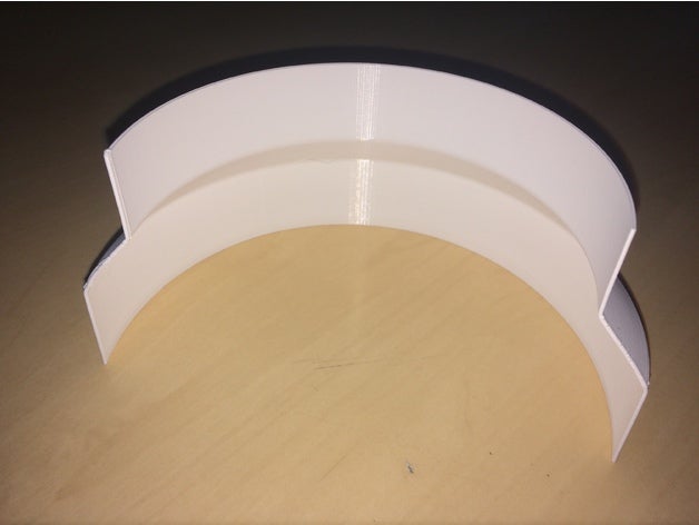 wc fairing cover embellecedor para el tubo del bathroom embellishment 3D print model - Mito3D