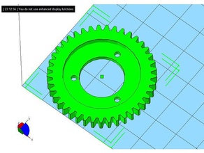 41t gear robotics gearbox gears 3d print model - Mito3D
