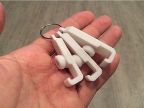 keychain smartphone stand mobile phone 3d print model - Mito3D