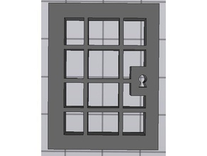 cell door games openforge openlock 3d print model - Mito3D