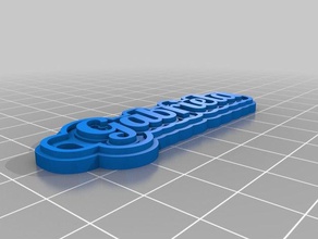 llavero gabriela i portachiavi su misura 3d print model - Mito3D