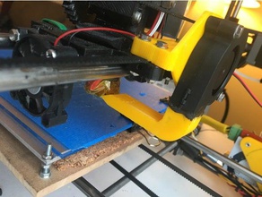 radial fan mount active cooling reprap prusa mendel i2 3d printer parts 50mm duct 3d print model - Mito3D