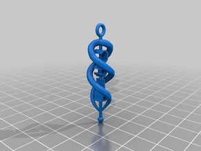 meine angepasste Spirale hängend Schmuck kundengebundene 3d print model - Mito3D