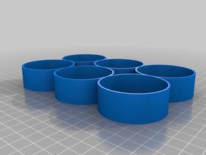 horse bottle tray v4 organization customized 3d print model - Mito3D