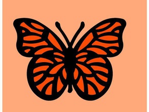 Schmetterling-design Tiere Schmetterling Insekt wslab 3d print model - Mito3D