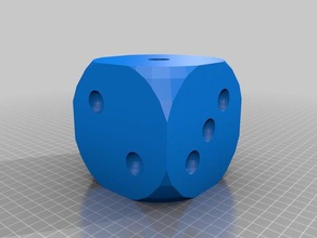 my customized game die dice 3d print model - Mito3D