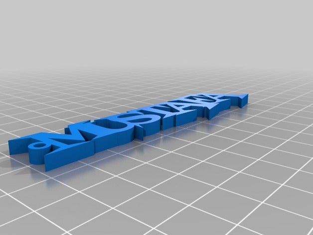 my customized simple named keychain keychains 3D print model - Mito3D