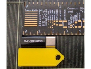 Typ-c Micro-USB-keychain-Halter Schlüsselanhänger 3d print model - Mito3D