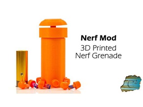 nerf grenade - 6 dart utilise le co2 greengas jouets & jeux airsoft la nerfgun de munitions blaster pistolet l'arme 3d print model - Mito3D