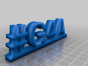 g4a signs & logos 3d print model - Mito3D