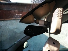 rexing v1p dashcam mirror car mount xsara 2 cm automotive 3d print model - Mito3D