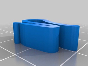 clip w round ends 3d printer accessories film roll 3d print model - Mito3D