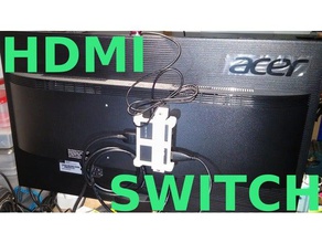 switch hdmi 100x100xm4 di montaggio vesa organizzazione monitor per il supporto del monte interruttore vesa100 100 3d print model - Mito3D