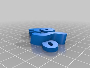 meine angepasste iamburny s v2 text - name keyring keyfob Schlüsselanhänger kundengebundene 3d print model - Mito3D