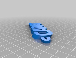 carat iamburny's text - name keyring keyfob organization customized 3d print model - Mito3D