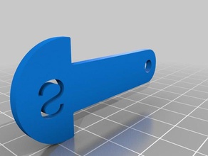 chf 2 muenze f r einkaufstrolley Schlüsselanhänger 3d print model - Mito3D