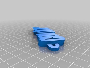 condor iamburny v2 di testo - nome keyfob portachiavi i su misura 3d print model - Mito3D