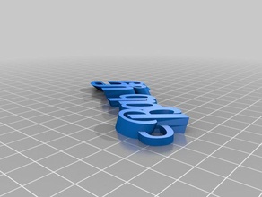 takma ad Anahtarlık özelleştirilmiş 3d print model - Mito3D