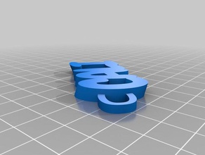 cali jessie iamburny var v2 metin - isim Anahtarlık keyfob özelleştirilmiş 3d print model - Mito3D