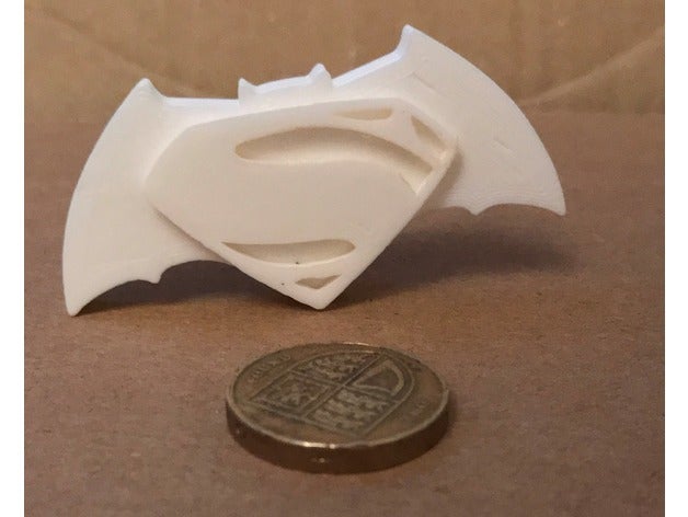 superbat giratório A impressão 3d batman vs superman fidget mão 3D print model - Mito3D