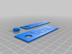 swiveling luggage tag 3d printing 3d print model - Mito3D