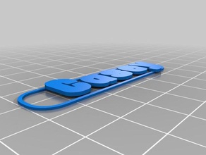 casey border keychains customized 3d print model - Mito3D