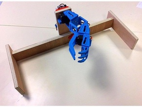 bras robot de la ingeniería brazo el servo 3d print model - Mito3D