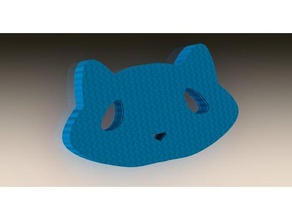 kitty cat 3d-drucken 3d print model - Mito3D