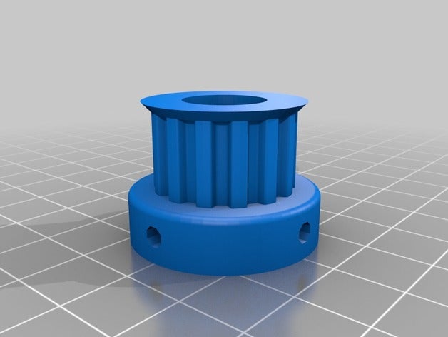 polia de 14 dentes - furo 12,7 mm Impressora 3d peças personalizado 3D print model - Mito3D