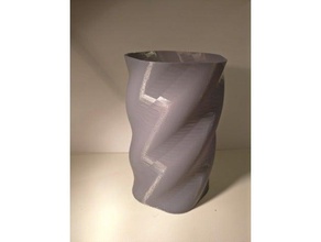 twist vase household spiral mode 3d print model - Mito3D